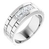 14K White .90 CTW Diamond Mens Ring Ref 14769543